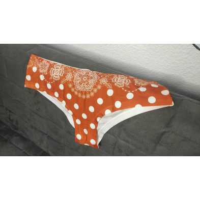 Braga polka dot burnt orange  divertida