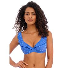 Color azul Top de bikini high apex Jewel Cove de Freya estampado