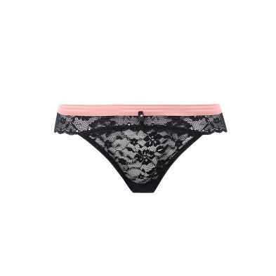 tanga brasileño negro Offbeat de Freya frontal