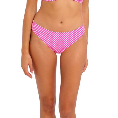 Braga de bikini tiro medio cebreado rosa Jewel Cove de Freya
