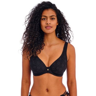 Top de bikini high apex negro Nomad Nights de Freya
