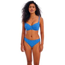 Top de bikini con relleno azul Nomad Nights de Freya delante