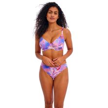 Top de bikini plunge lila Miami Sunset Cassis de Freya delante