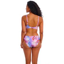 Top de bikini plunge lila Miami Sunset Cassis de Freya espalda