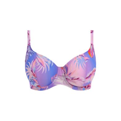 Top de bikini plunge lila Miami Sunset Cassis de Freya frontal