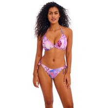 Top de bikini halter lila Miami Sunset Cassis de Freya delante