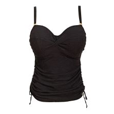 Top de tankini negro Ottawa de Fantasie frontal