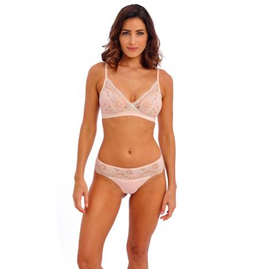 Bralette rosa perla Florilege de Wacoal delante