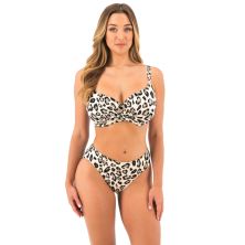 Top de bikini full cup Kabini Oasis Snow Leopard de Fantasie delante