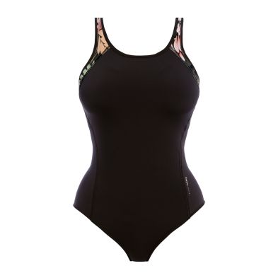 bañador deportivo color negro tallas grandes competicion frontal