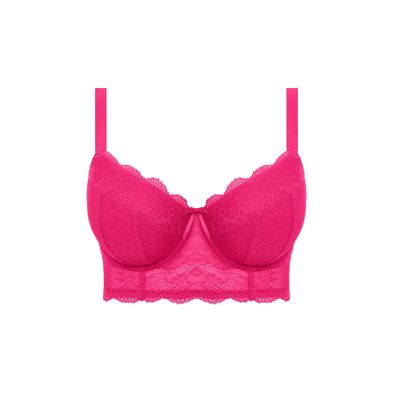 Sujetador longline bra fucsia Fancies de Freya frontal