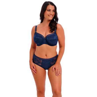 Braga navy Fusion lace de Fantasie delante