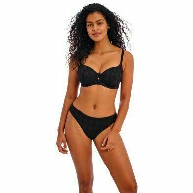 Top de bikini con relleno negro Nomad Nights de Freya delante