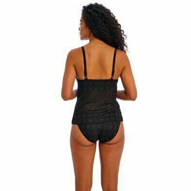 Top de tankini negro Nomad Nights de Freya espalda