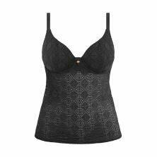 Top de tankini negro Nomad Nights de Freya frontal