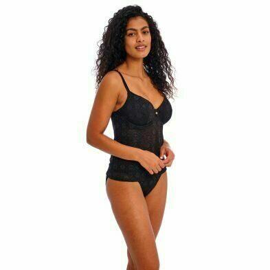 Top de tankini negro Nomad Nights de Freya perfil