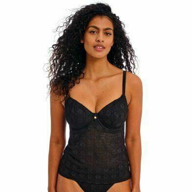 Top de tankini negro Nomad Nights de Freya