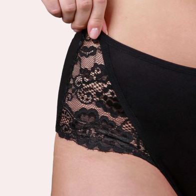 Braga menstrual Alta de encaje