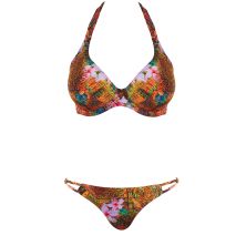 Top de bikini halter plunge, colección Safari Beach de Freya