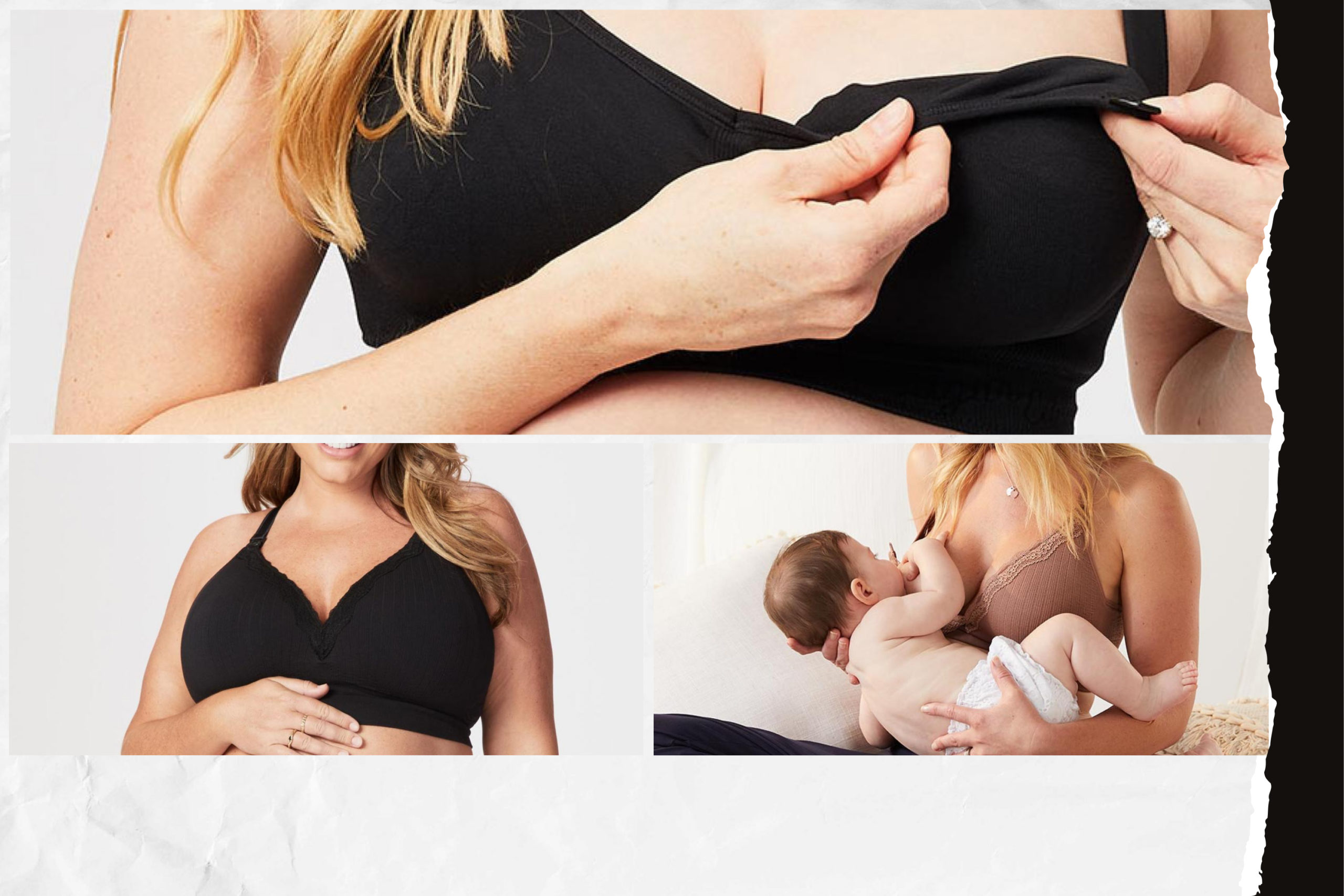 HBselect Sujetador Embarazo 3 Pack Algodón Sin Aros Sujetador Lactancia Sujetadores para Premamá para Mejorar Dormir 
